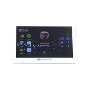 Wireless Home Audio Sound 10 ''Touch Screen 8 canali 25W amplificatore da parete con WiFi/ Blue-tooth/ Micro USB/TF