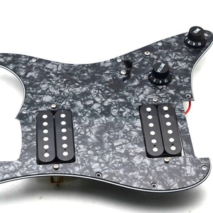 Đa Màu sắc HH Guitar Pickguard guitar điện Pickguard và đen hai Humbucker nạp Prewired scratchplate lắp ráp - Product Image 2