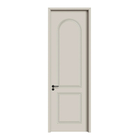 Porte en bois de chêne durable avec finition laquée transparente, porte intérieure