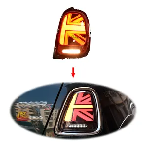 Upgrade Desain Bendera Inggris Lampu Belakang Led Model Lama Lampu Ekor untuk BMW Mini R55 R56 R57 2007-2013 Lampu Ekor