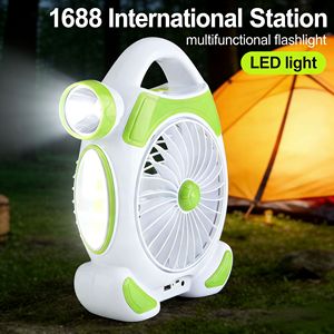 Ventilador de Camping con Linterna LED, Ventilador USB Portátil con Luz y Gancho para Tienda de Campaña, Ventilador de Emergencia para Exteriores, Banco de Energía para Senderismo y Pesca - Product Image 2