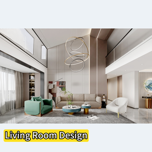 लक्जरी आधुनिक घर लिविंग रूम रसोई वास्तुकला डिजाइन इंटीरियर डिजाइन सेवा 3 डी रेंडरिंग इंटीरियर डिजाइन - Product Image 4