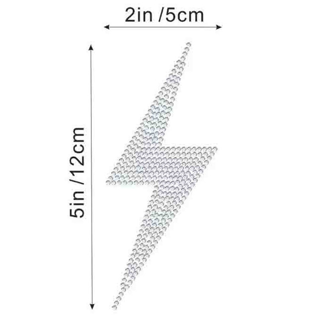 Custom Lux Bling Glitter Crystal Rhinestone Diamond Adhesive Decal EV Auto Car Vehicle Accessories DIY Lightning Decor Sticker