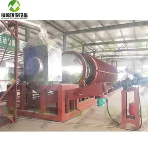 Available to choose batch-type and continuous type tire pyrolysis plant with various capacities