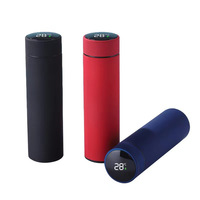 Bouteille isotherme intelligente en acier inoxydable portable avec affichage de la température LED pour le bureau, les voyages et les activités de plein air