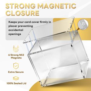 N52 Strong Magnetic Lid UV Resistant Elite <b>Trainer</b> <b>Box</b> Acrylic Case - Product Image 3