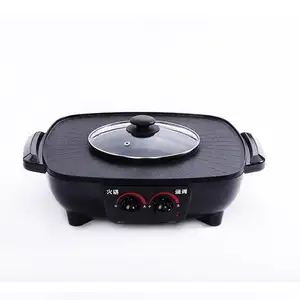 China Elektrische Non Rook Bbq Grill Met Pot En Accessoires Roterende Bbq Grill Met Ce Auto Bbq Grill, china Bbq Grills,Indoor Bbq