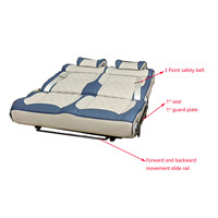 Siège double modifié pour voiture, personnalisable, convertible en lit ou chaise pour fourgonnette