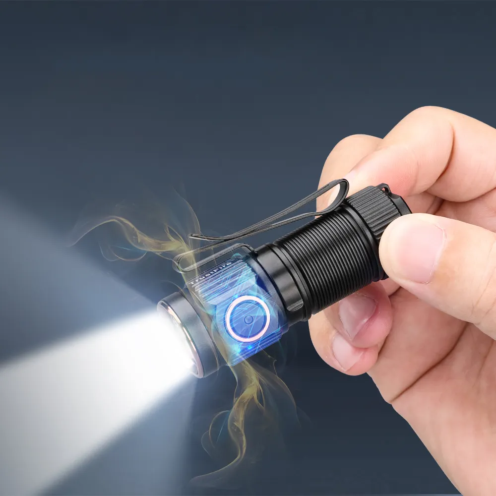 TrustFire MT10 LED Keychain Bright Flashlight 1050LM USB C Rechargeable Torch Light for Home