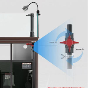 Aquarium carré SunSun HDJ Series Eco Stream avec fond en verre ultra-transparent, filtration et vidange des eaux usées en un clic, pour aquascape d'eau douce - Product Image 4