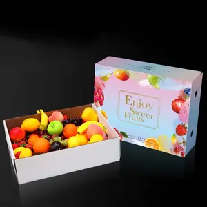चीनी निर्माता थोक कस्टम स्ट्रॉबेरी/सेब/केला फल उपहार बॉक्स