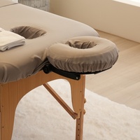 Housses de repose-tête kaki extra douces et épaisses, ajustées, adaptées aux tables et chaises de massage