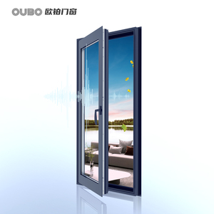 Khung đôi khung hợp kim nhôm cách âm cách nhiệt gấp Màn hình cửa sổ lớn cầu thang bệnh viện cường lực - Product Image 3