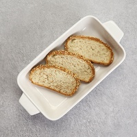 Ustensiles de cuisson de la série, plat à four en porcelaine blanc, plateau de cuisson en céramique, ustensiles de cuisson, plat de four en porcelaine blanc, 4 pièces