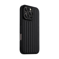Vente en gros de haute qualité en usine étuis de téléphone durables en PU ondulé antichoc pour iphone 15 pro max étui en stock
