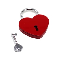 Cadenas en forme de cœur romantique avec clé, personnalisable, vente en gros d'usine, à prix avantageux pour cadeaux de couple et décoration de journal intime
