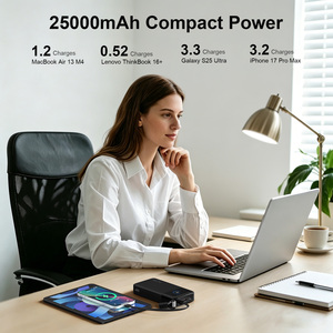 Power Bank Portatile da 25000mAh ad Alta Capacità con Ricarica <span class=keywords><strong>Super</strong></span> Veloce da 187W, Display TFT e Cavo Type-C - Product Image 3