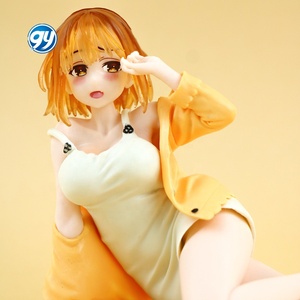 Figura de acción de chica sexy hentai de anime manga, Atelier <span class=keywords><strong>Ryza</strong></span> en pose sentada, linda Chibi Ramen Lid Press, juguete de escritorio de PVC de dibujos animados coleccionable - Product Image 2