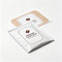 Etiquetas Personalizadas Haoxuan para Bolsas de Café Pequeñas, Adhesivos Impresos en Película Mate BOPP Blanca para Empaquetado Individual de Café