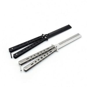 Butterfly Comb Stainless Steel Folding Practice Comb for <b>Creative</b> <b>Gift</b> - Product Image 1