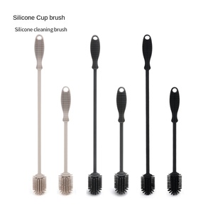 Cepillo de limpieza de silicona Dongsen W013 de gran venta transfronteriza para biberones, tazas y termos - Mango largo sin ángulos muertos - Product Image 3