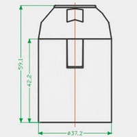 Portalámparas de Rosca E27 con Cubierta de Metal en Blanco y Negro Baquelita de Media Rosca o Rosca Completa para Bombilla LED 4A para Lámpara de Techo