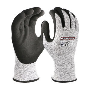 Gants de travail MaxiPact avec logo personnalisé, anti-coupure niveau 3, gants de sécurité pour travaux de construction, gants en nitrile enduits de sable - Product Image 1