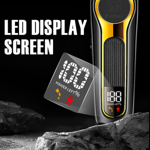 Tondeuse à cheveux sans fil professionnelle Kemei Km-2351, rechargeable par USB, moteur 5W, haute vitesse, rasoir électrique, tondeuse à barbe - Product Image 5