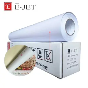 Guangzhou 120g/140g/160g glänzend matt self adhesive vinyl film für werbung druck