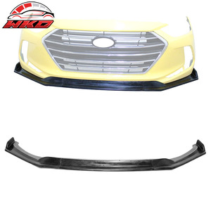 เหมาะสำหรับฮุนได เอลันตร้า ปี 17-18 สไตล์ IK4 สปอยเลอร์กันชนหน้า PU แบบยังไม่ทำสี 3 ชิ้น อุปกรณ์ตกแต่งภายนอกคุณภาพสูง - Product Image 2