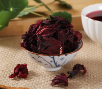 Thé aux fleurs d'hibiscus séchées en vrac pour usine, emballage en boîte, thé aux herbes en sachet