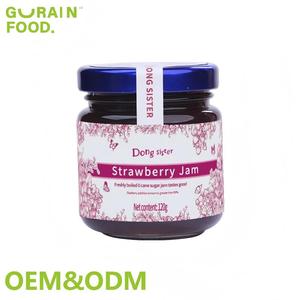 OEM ODM Bubble Tea Ingredients Biscuits Fruit <strong>Jam</strong> Ice Cream Desserts 120G No Added Sucrose Strawberry <strong>Jam</strong> - Product Image 1