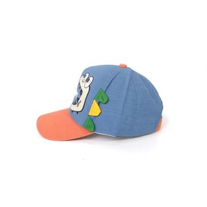 Casquette de baseball personnalisée OEM bicolore pour enfants, imprimé dinosaure, mignonne, respirante et ajustable pour garçons et filles, idéale pour l'été - Product Image 4