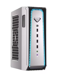 Mini PC de jeu puissant et performant avec processeur de 12e, 13e et 14e génération, carte graphique RTX 4070 12 Go, prise en charge de 2 x DDR5, 96 Go, boîtier refroidi par eau, DX1 - Product Image 1