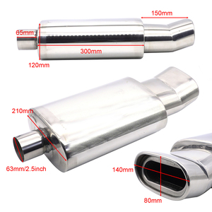 M4 tự động phổ thép không gỉ xả <span class=keywords><strong>Muffler</strong></span> đánh bóng Thẳng Hàn trên thiết kế - Product Image 3