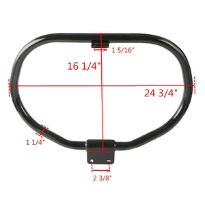BORSKE negro Barra de choque motor Bar parachoques Compatible para Harley Davidson Sportster <span class=keywords><strong>883</strong></span> 1200 XL <span class=keywords><strong>XR</strong></span> 2004-2019 - Product Image 5