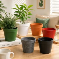 Pot de fleurs en plastique multicolore, jardinière générale pour plantes, pots et jardinières pour plantes d'intérieur, plantes en pot de bureau