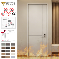 Porte en bois ignifugée facile à installer, certifiée EI60, EI90, EI120, finition pour hôtel, porte résistante au feu, utilisation en appartement, chambre à coucher