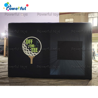 Tente de golf gonflable en PVC pour événements commerciaux et fêtes, avec toit incliné, imperméable