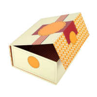 Boîte cadeau en carton rigide recyclable à motif créatif personnalisé en gros d'usine, boîtes pliantes magnétiques pour biscuits, petits cadeaux