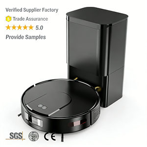 หุ่นยนต์ดูดฝุ่นถูพื้นอัจฉริยะ Max 3500Pa ทำความสะอาดอัตโนมัติ พร้อมระบบเทฝุ่นเอง ควบคุมผ่านแอพพลิเคชั่น ผลิตจากพลาสติก เหมาะสำหรับใช้ในโรงแรมและครัวเรือน - Product Image 1