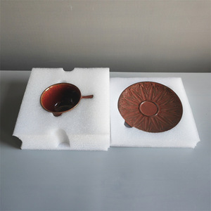 ชุดจานรองแก้วเซรามิกสไตล์วินเทจสำหรับใส่กาแฟน้ำเบียร์ดีไซน์รูปดอกไม้สุดสร้างสรรค์สำหรับบ้านสมัยใหม่ - Product Image 6