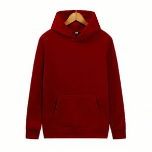 Hoodies et Sweatshirts d'hiver personnalisés en coton uni, coupe oversize, unisexe, pour hommes, grandes tailles, vente en gros - Product Image 5