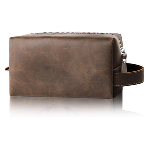 Borsa Organizer Personalizzata in Pelle PU per Articoli da Toeletta, Impermeabile, per Rasatura, Palestra, Viaggio e Bagno, per Uomo - Product Image 1