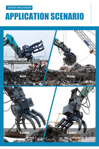 Équipement de recyclage environnemental monocylindre foresterie bois rotatif saisissant grattoir en acier grappin hydraulique rotatif - Product Image 6
