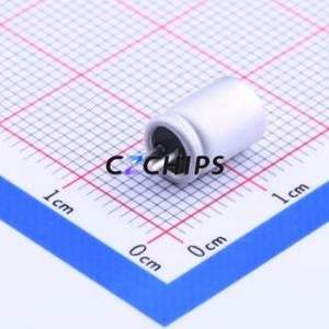 ตัวเก็บประจุแบบแข็ง 2R5AREC821M0609 แบบ Through hole (THT), ขนาด D6.3xL8 มม. 820uF 20% 2.5V 5A100kHz - Product Image 2