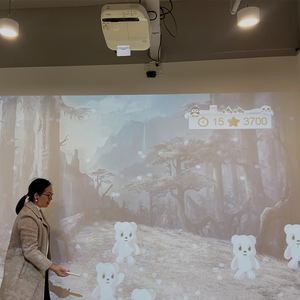 Jeu de projecteur de sol interactif immersif Terrain de jeu intérieur Équipement VR/AR/MR Parc d'aventure École Dispositif de jeu interactif - Product Image 4