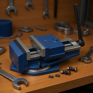 Tornillo de Banco Fervi con Base Giratoria de 360 Grados para Uso en Banco de Trabajo - Product Image 3