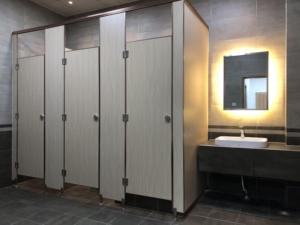 Chống nước chống phá hoại nhỏ gọn Laminate Board nhà vệ sinh tủ phân phối nóng phân vùng văn phòng - Product Image 6