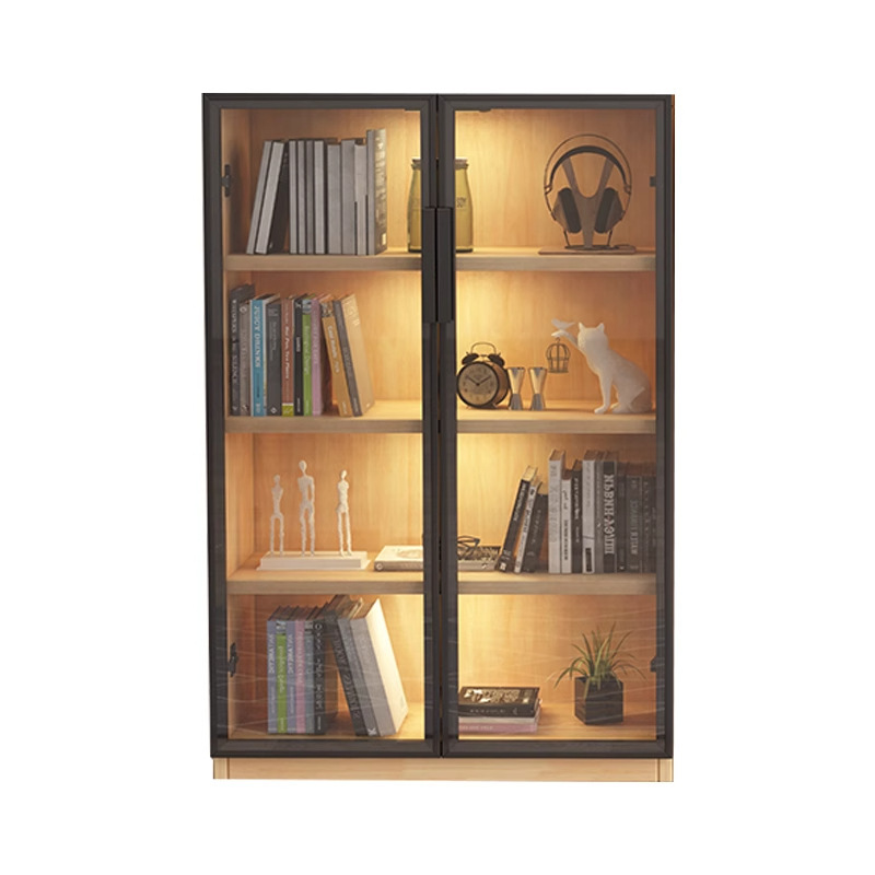 [4-layer 80*30*120CM] Natural wood color sensor LED light